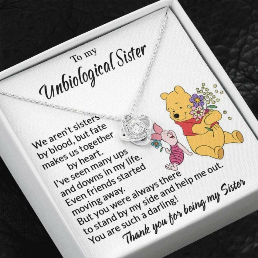 with Black Box + Card) Unbiological Sisters Necklace - Temu Australia