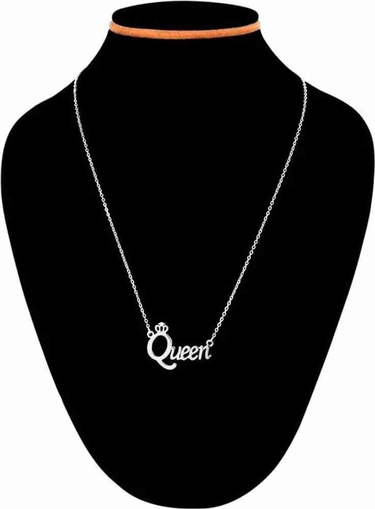 Daulo Good Quality Unique Stylish Queen Name Pendant for Girl and Women Stainless Steel Locket Price in India Buy Daulo Good Quality Unique Stylish Queen Name Pendant for Girl and Women