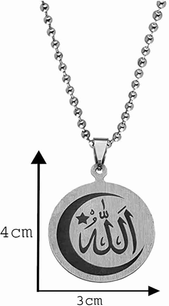 AFH Allah Muhammad Ramzan Eid Gifiting Locket Necklace Pendent for Men,  Women