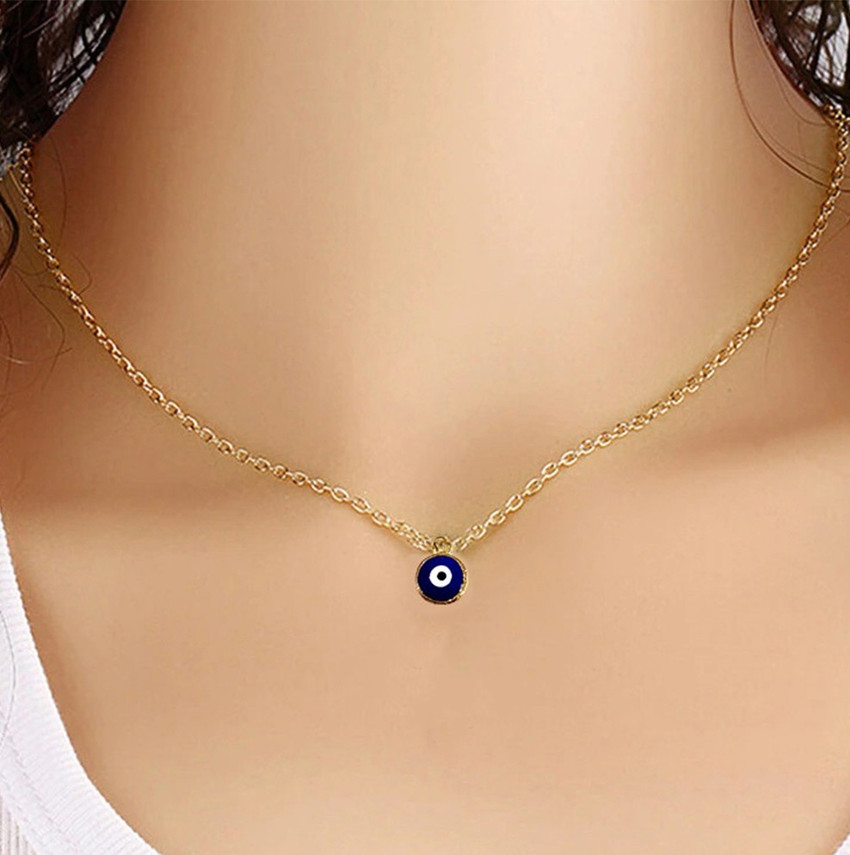 Evil eye outlet short necklace