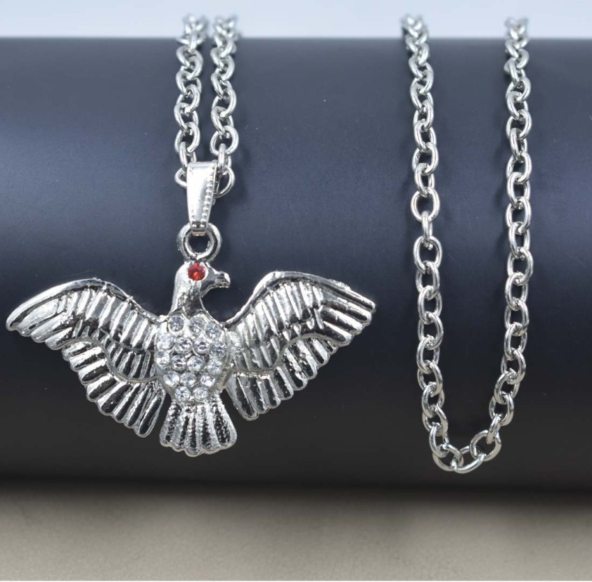 AFH Symbols of Bravery Flying King Eagle Link Chain Pendent for