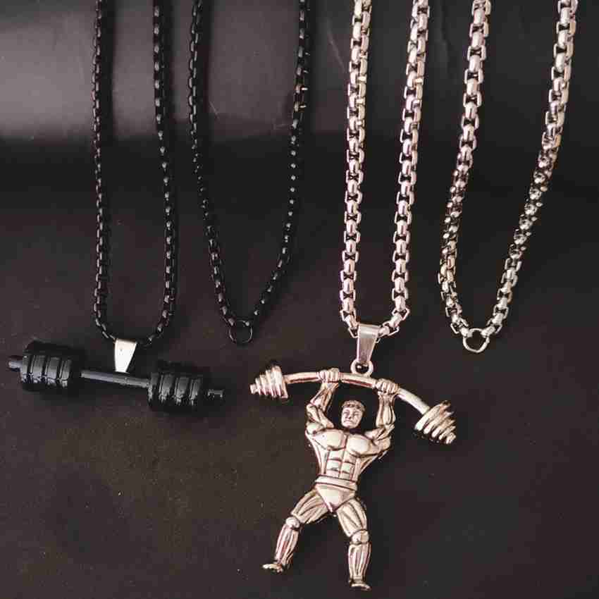 Weightlifting necklace hotsell pendant