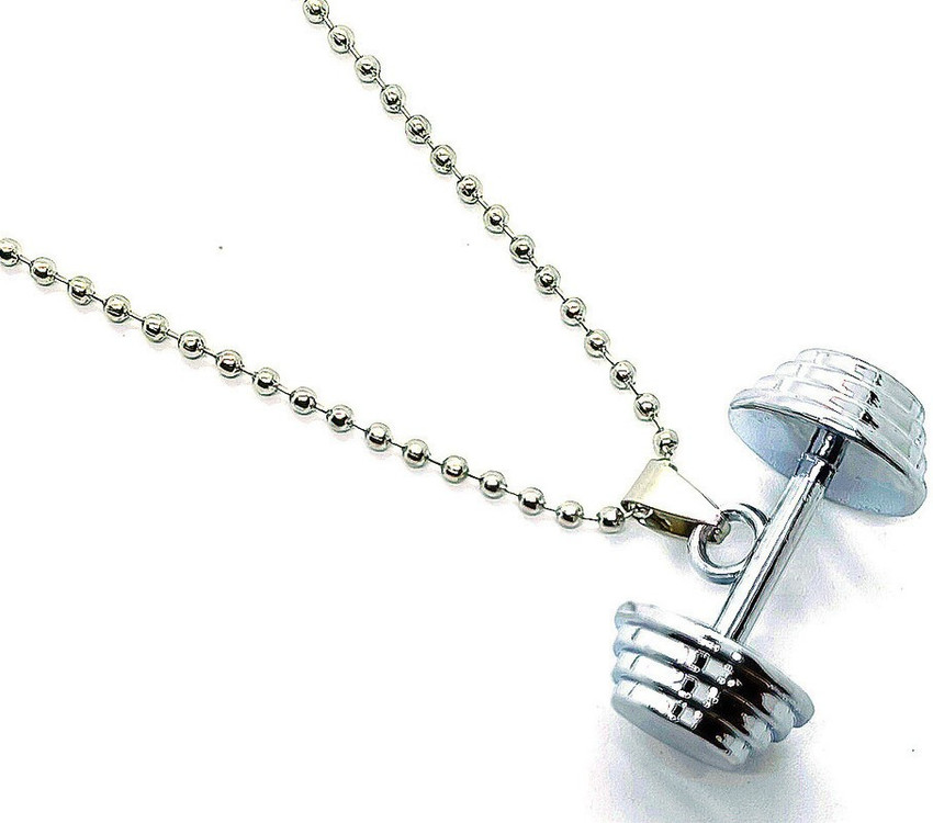 Dumbbell necklace flipkart cheap