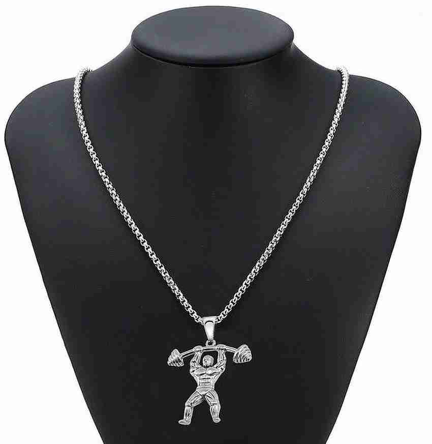 Dumbbell necklace flipkart clearance