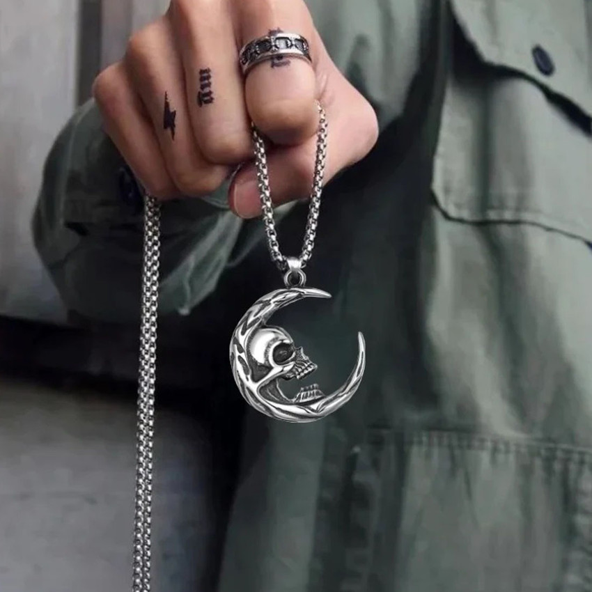 Moon necklace for guys shop