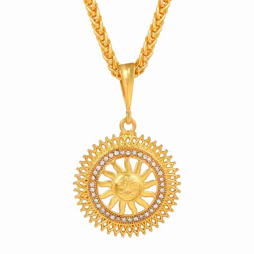 Gold sun pendant designs store