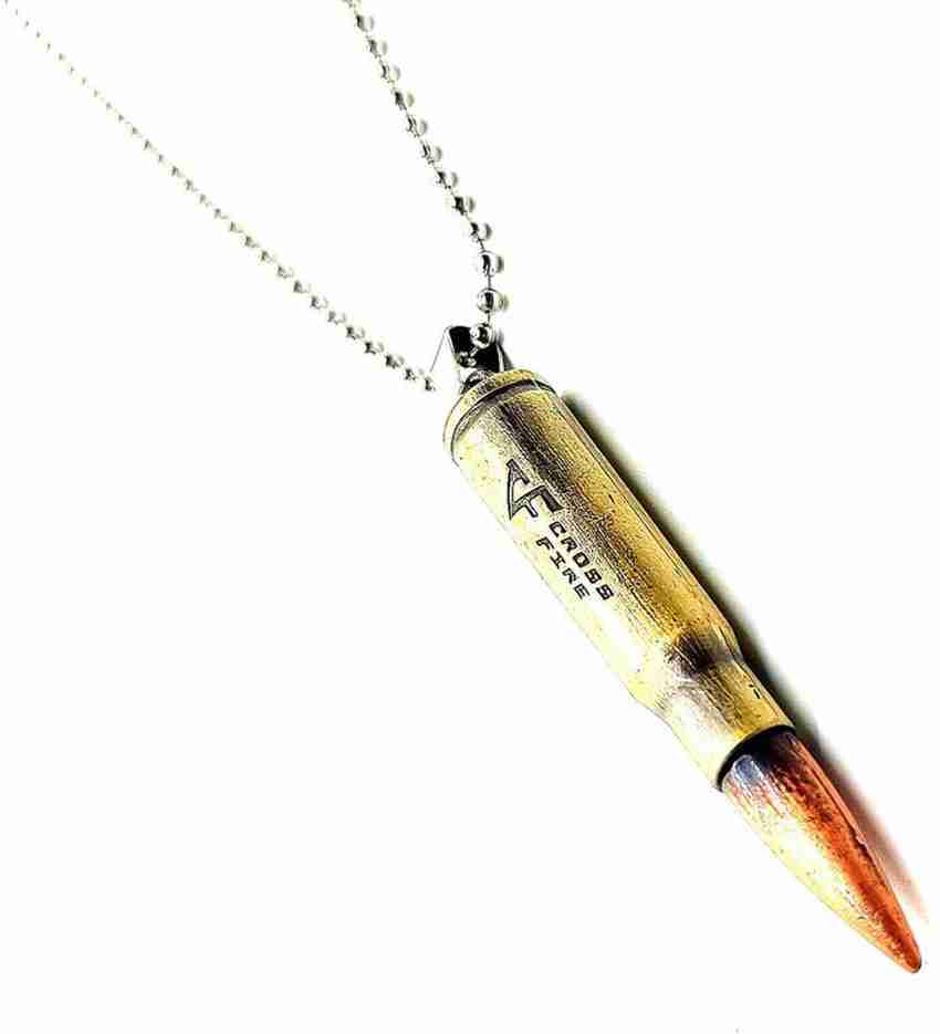 Dynamic Retail Global Bullet Pendant Necklace with Chain for Men Boys Fashionable Rocking BQ448 Brass Brass Pendant Set Price in India Buy Dynamic Retail Global Bullet Pendant Necklace with Chain