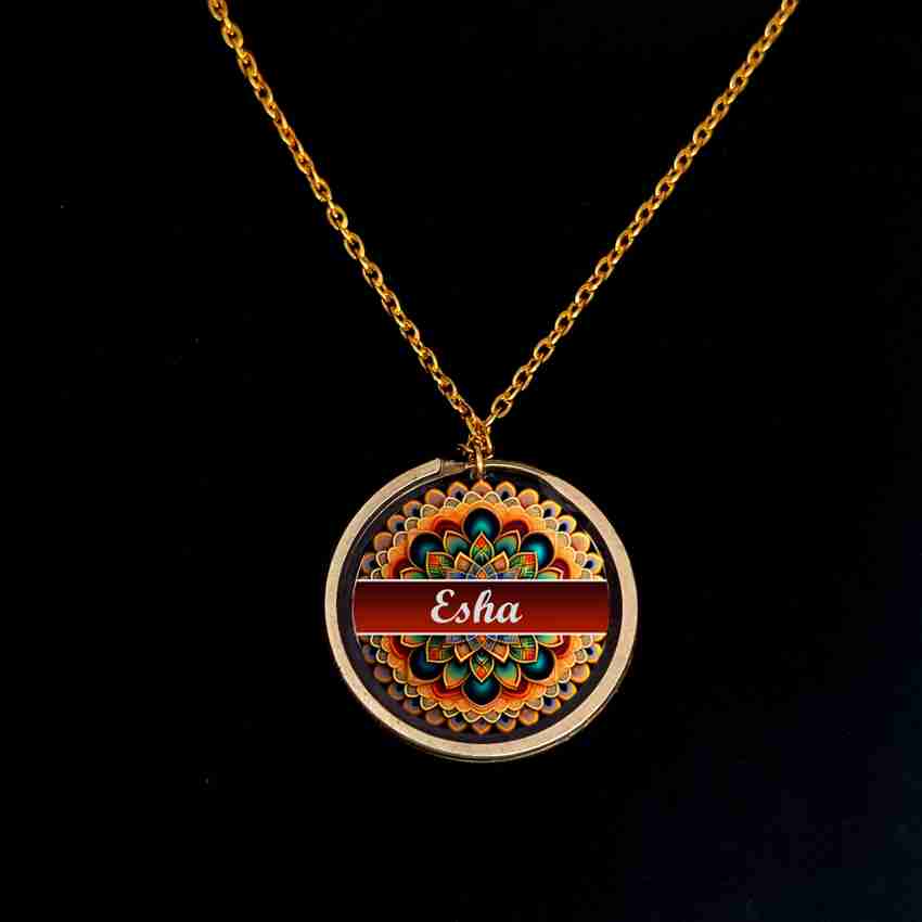 BRANDLINE Esha name pendant with chain Resin Price in India Buy
