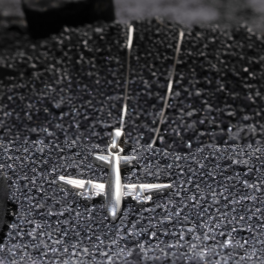 Silverworks airplane sale necklace