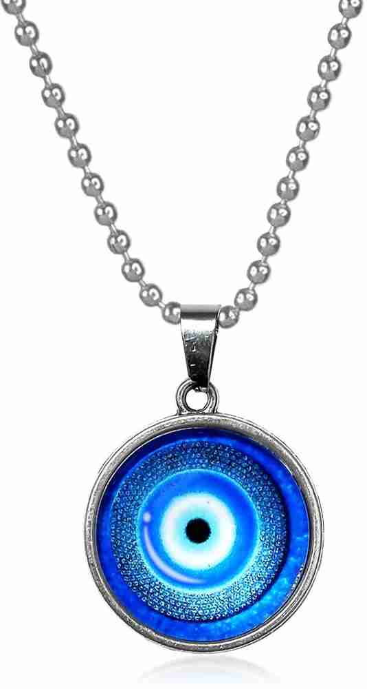 Blue locket necklace deals