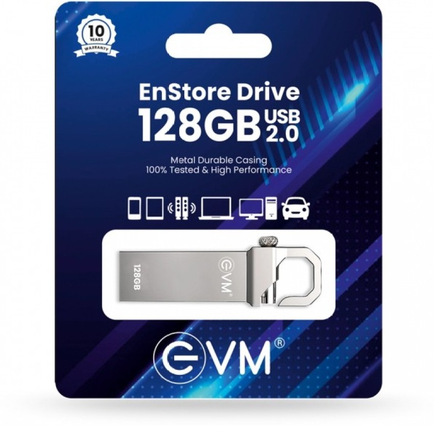 EVM ENSTORE 128GB 2.0 PENDRIVE 128 GB Pen Drive - EVM 