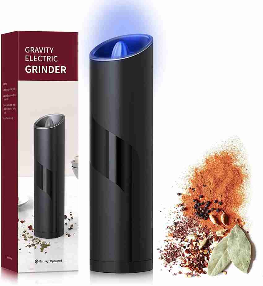 Lariox Electric Gravity Salt and Pepper Grinder Set Stainless