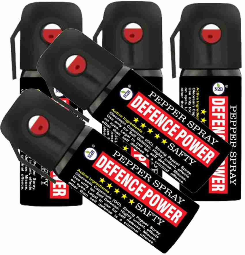 N2B Defence Power Women Self Defence Pepper Spray for Safety/Protection  Pack of 5 Pepper Stream Spray Price in India - Buy N2B Defence Power Women  Self Defence Pepper Spray for Safety/Protection Pack