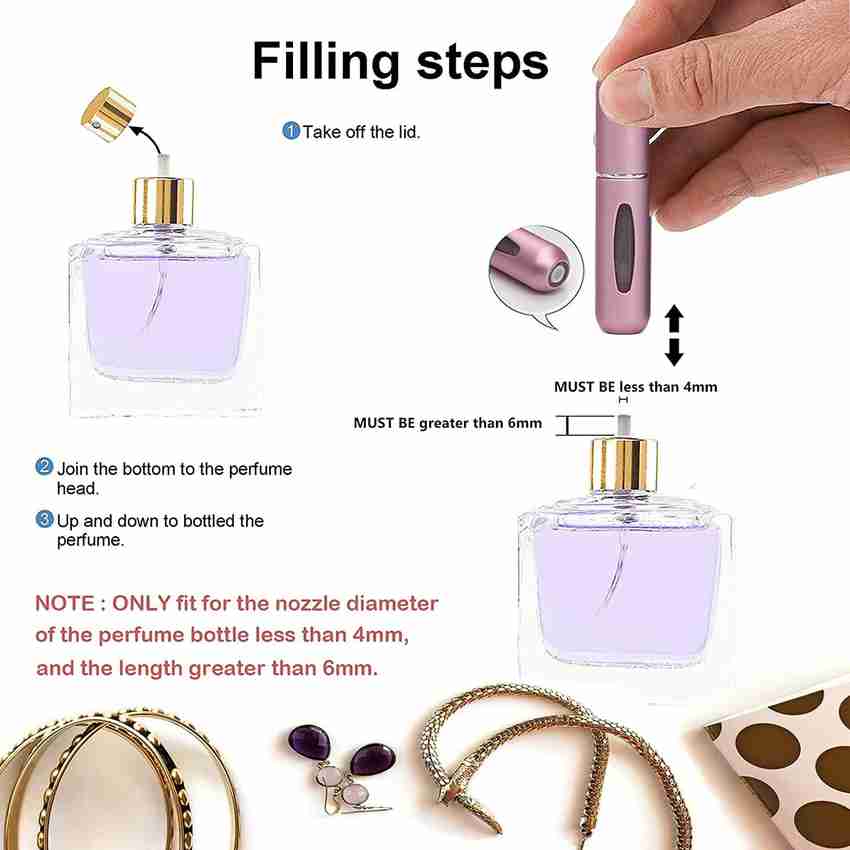 Akshar collection Portable Mini Refillable Perfume Atomizer Bottle
