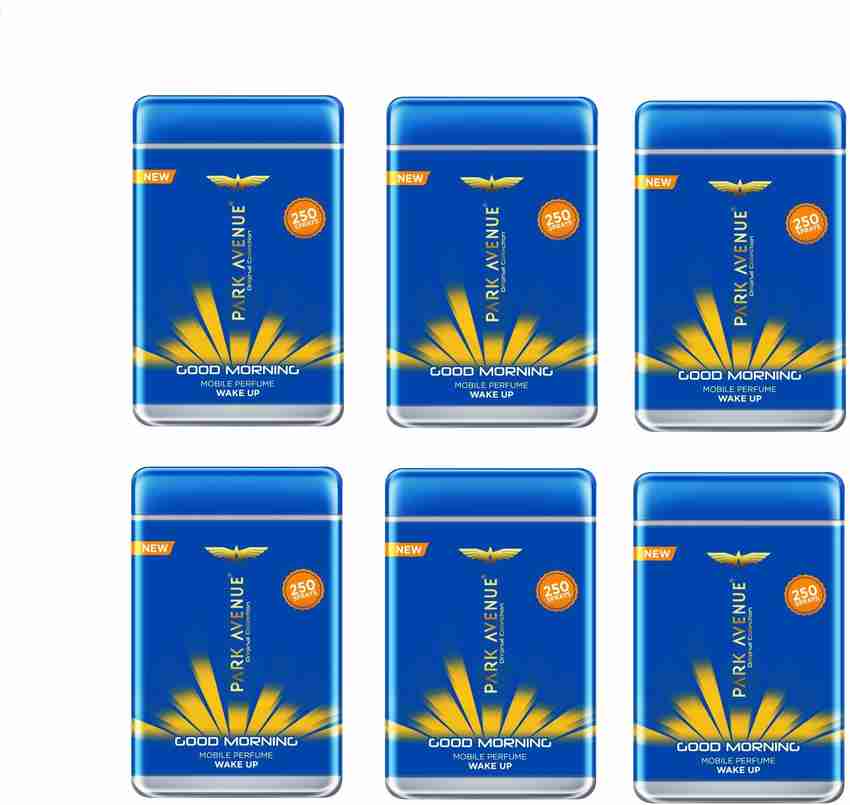 PARK AVENUE Pocket Perfume Good Morning Wake Up With 250 Sprays For Men 108ml Pack of 6 Perfume 108 ml