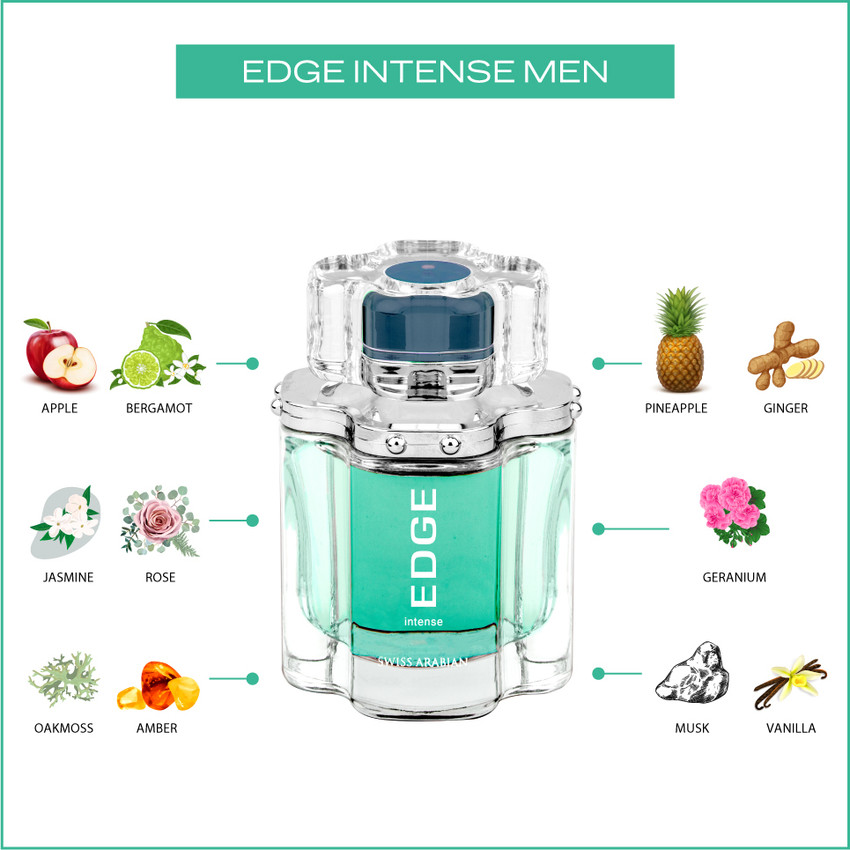 Buy Swiss Arabian Edge Intense Eau De Parfum for Men Eau de
