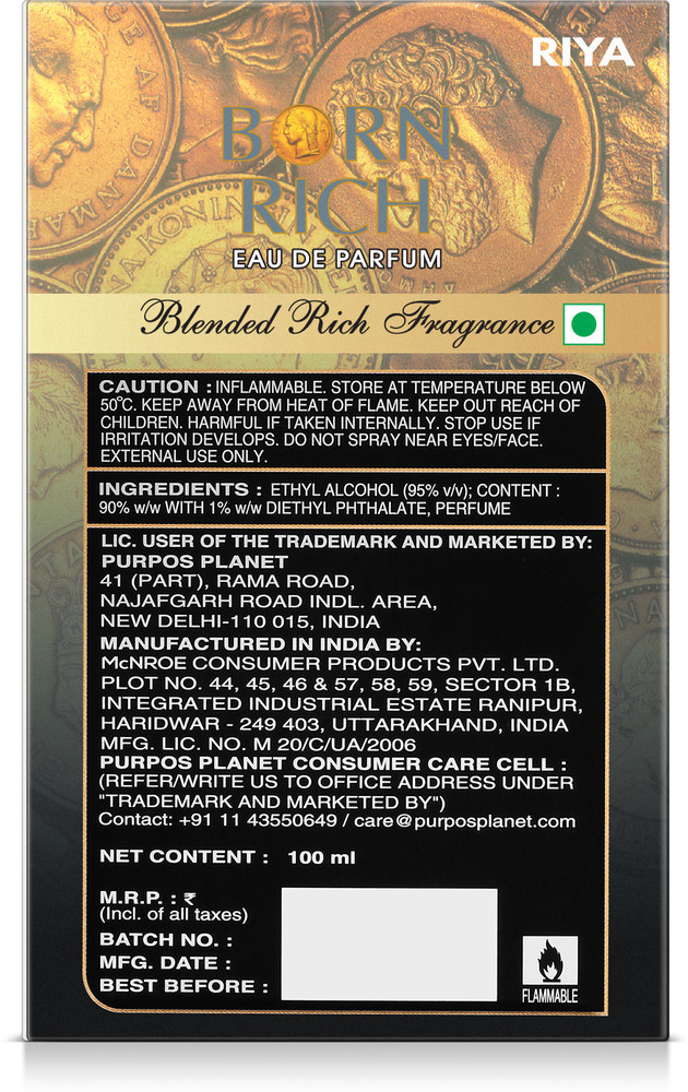 Riya born deals rich apparel perfume