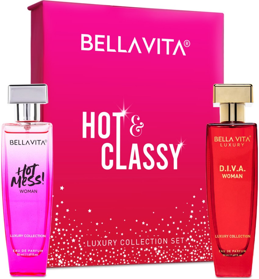 Bella Vita Organic Woman Eau De Parfum Gift Set 4x20 ml for  Women with Date, Senorita, Glam, Rose Perfume