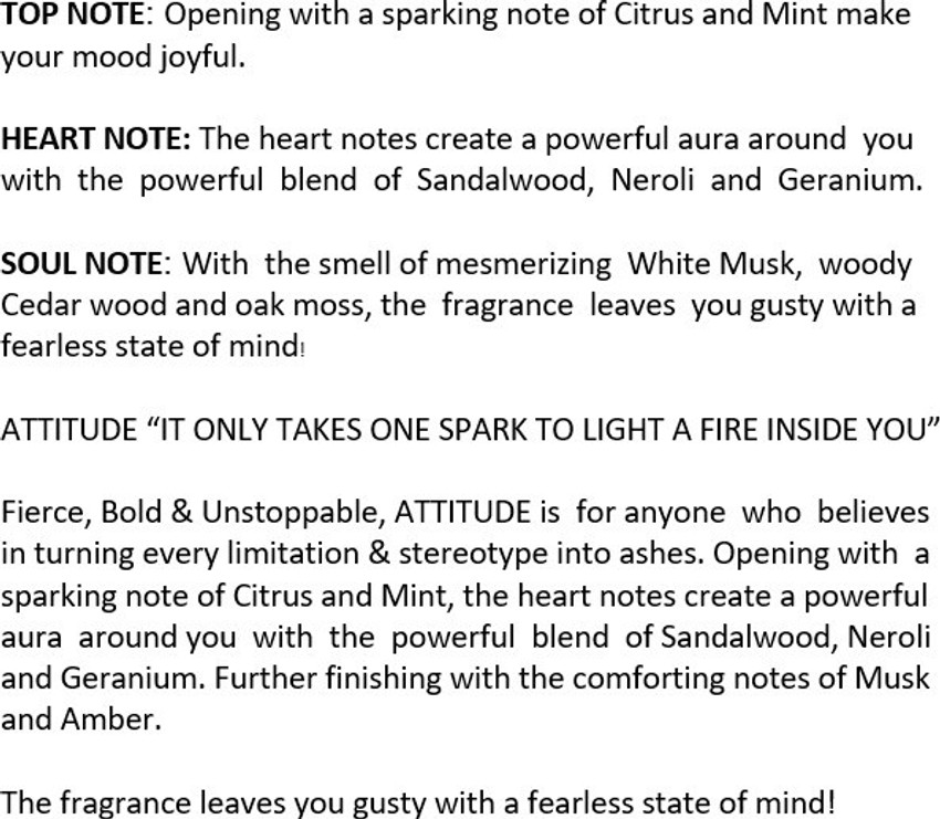 Buy MY NEW SMELL ATTITUDE Unisex Perfume for Men Women 10 ml