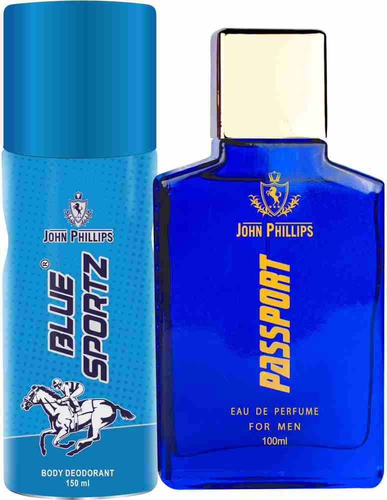Buy John Phillips BLUE SPORTZ DEO PASSPORT Long Lasting