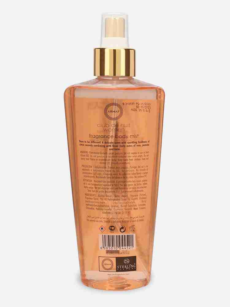 Armaf club de nuit woman outlet fragrance body spray 250ml