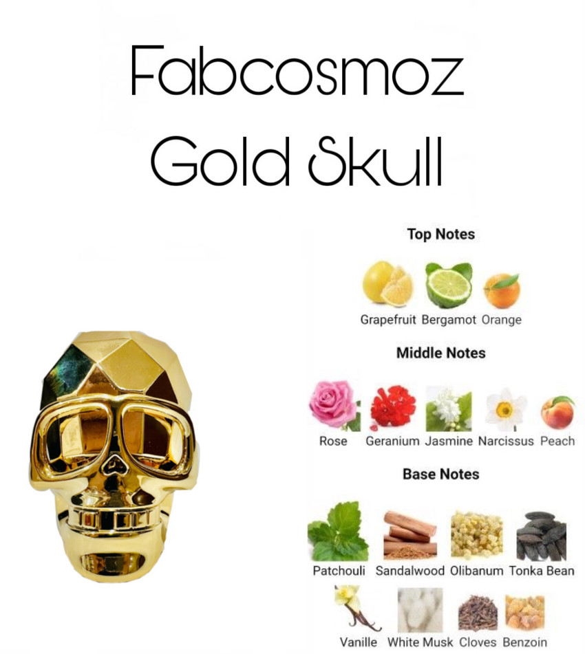 Skull shaped perfume outlet
