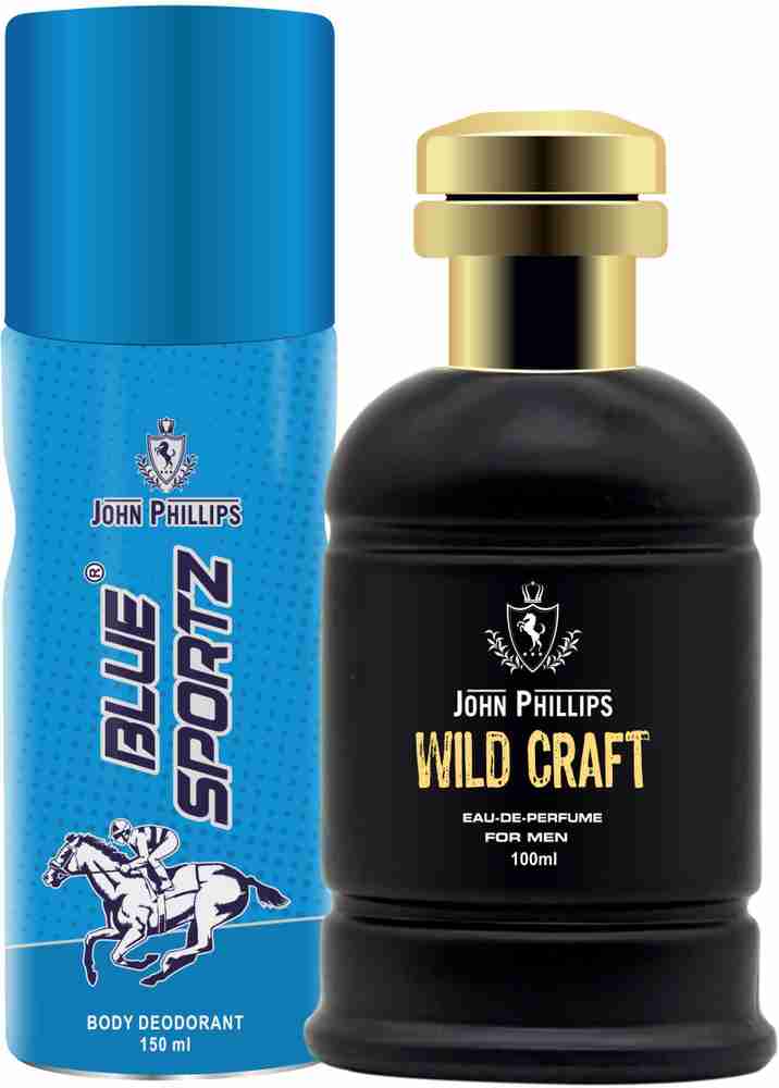 Buy John Phillips BLUE SPORTZ DEO WILDCRAFT Long Lasting