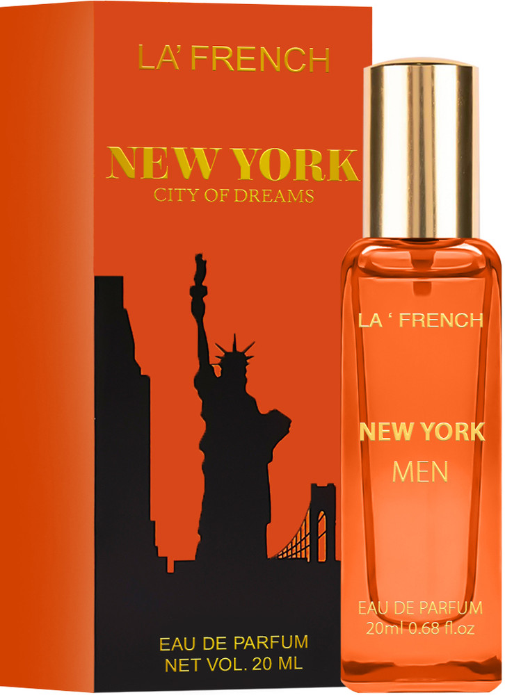 La French New York Perfume for Men Premium Long Lasting Refreshing Fragrance Notes Eau de Parfum 20 ml
