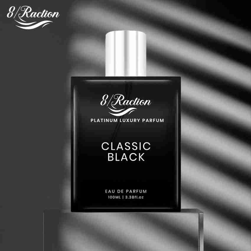 Buy 8Raction Classic Black 100+12ml Long Lasting Platinum Luxury Parfum For  men Eau de Parfum - 112 ml Online In India