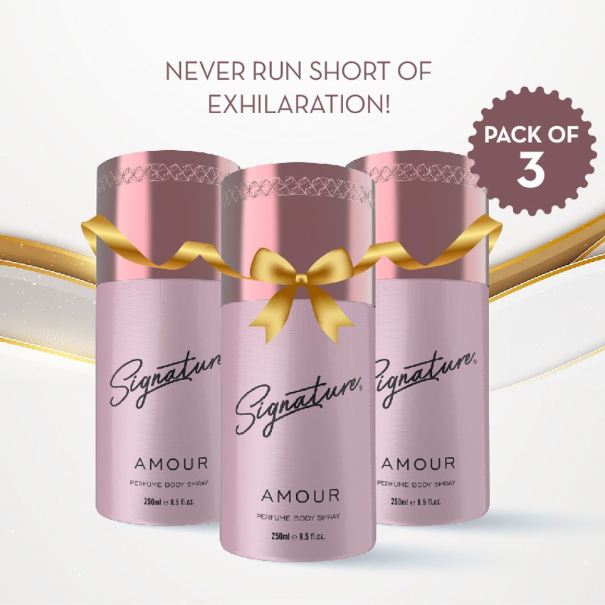 Buy SIGNATURE Amour Long Lasting Floral Aquatic Fragrance 250ML