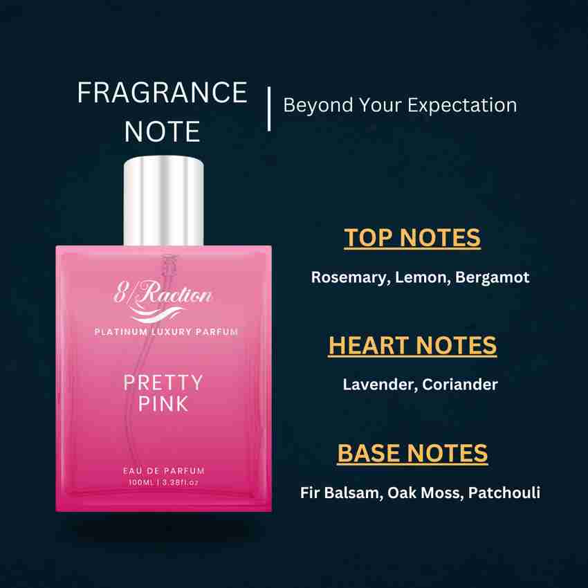 Buy 8Raction Pretty Pink Platinum Luxury Eau De Parfum 100ml Eau