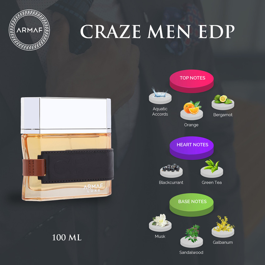 Buy ARMAF CRAZE Eau de Parfum - 100 ml Online In India