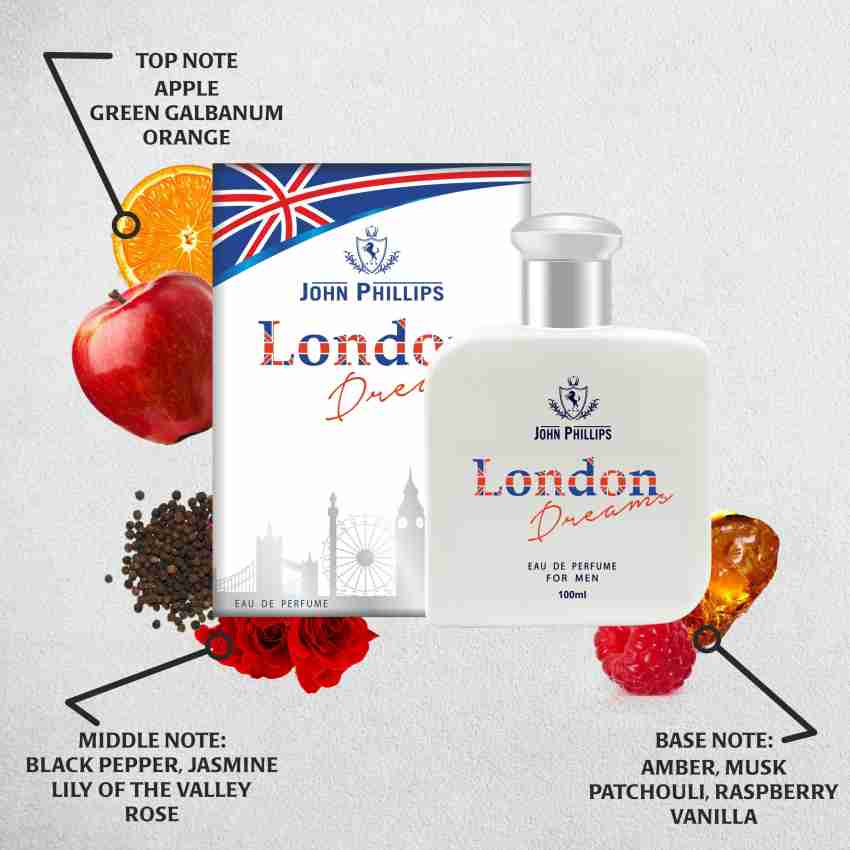 Buy John Phillips LONDON DREAMS & WOODY, Long Lasting, Combo Eau de Parfum  - 200 ml Online In India