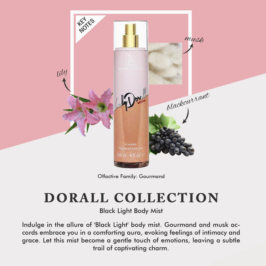 Dorall collection deals body mist
