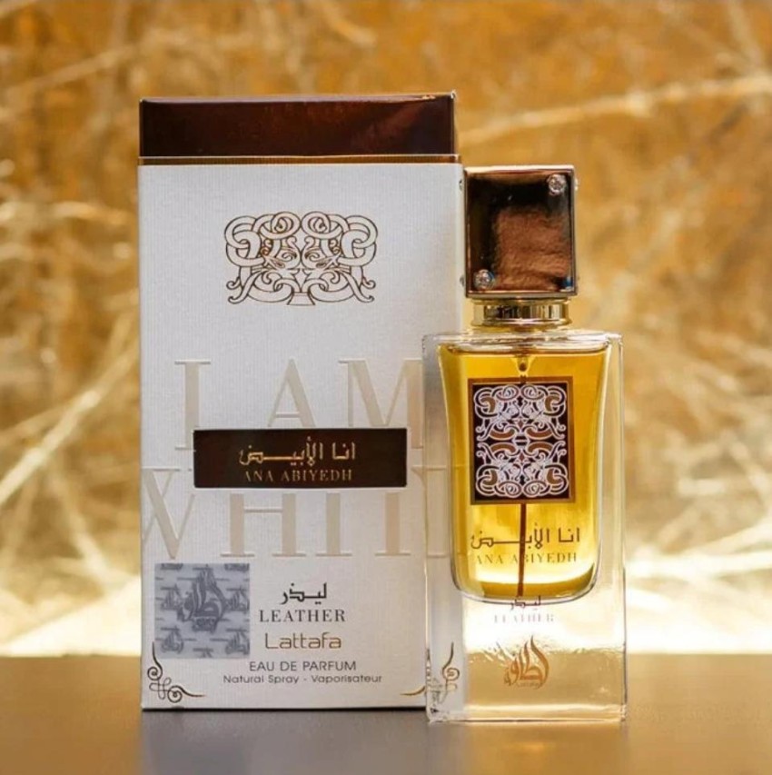 Buy Lattafa Original Arabic ANA ABIYEDH LEATHER, 60 ml edp for