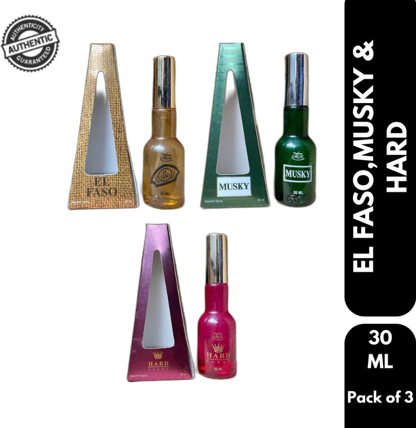 Buy Ricky Ricado El Faso Musky Hard Perfume 30ml Each Pack of 3