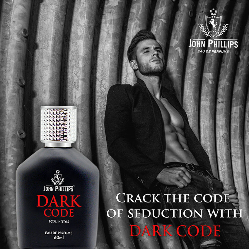Black code eau de toilette top