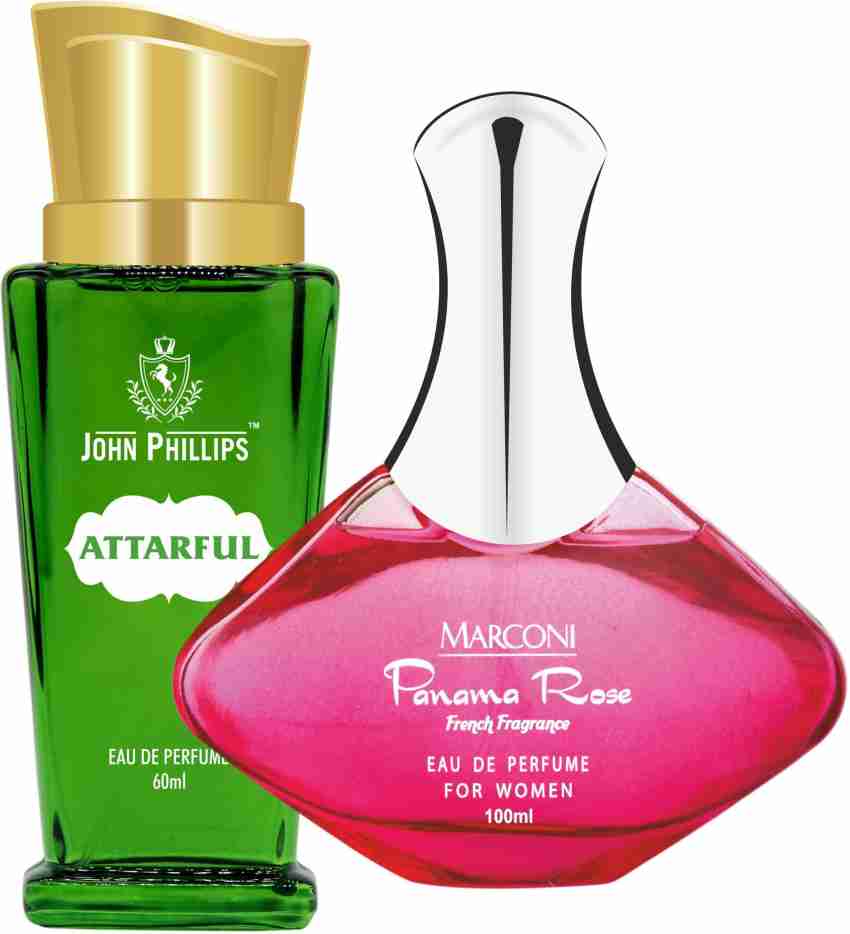 Buy John Phillips ATTARFUL & Panama Rose, Long Lasting, Combo Eau de  Parfum - 160 ml Online In India