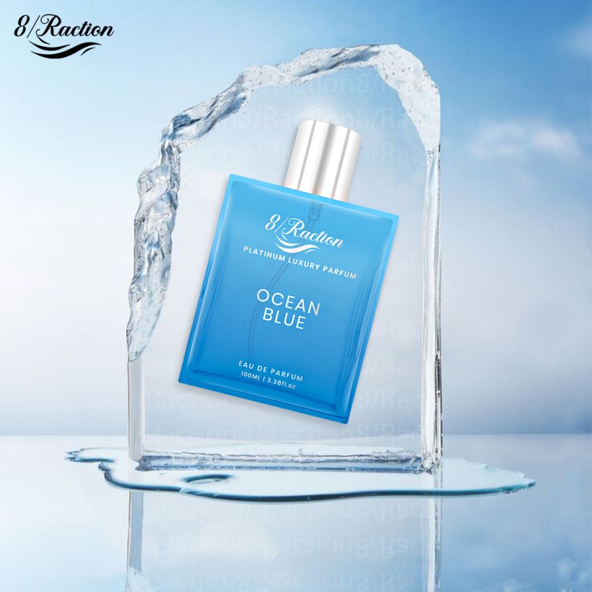 Buy 8Raction Ocean Blue 100+12ml Long Lasting Platinum Luxury Parfum For  men Eau de Parfum - 112 ml Online In India