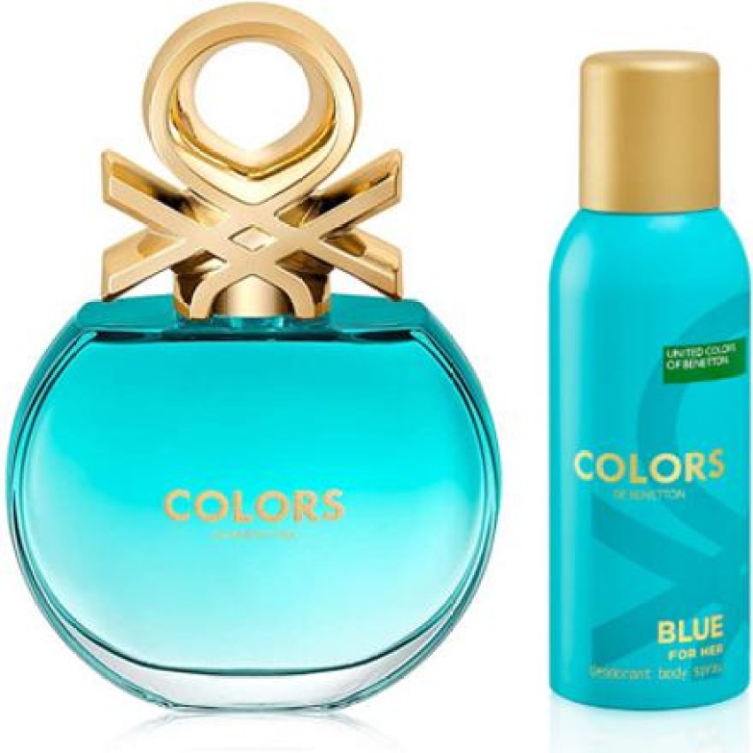 Buy United Colors De Benetton Blue For Her Perfume EDT 80 ml u0026 150 ml Deo  Eau de Toilette - 230 ml Online In India | Flipkart.com