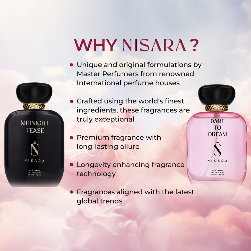 Buy Nisara Dare to Dream Midnight Tease Eau De Perfume 100ml X 2