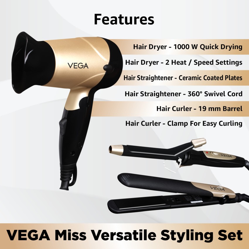 Vega straightener clearance and curler