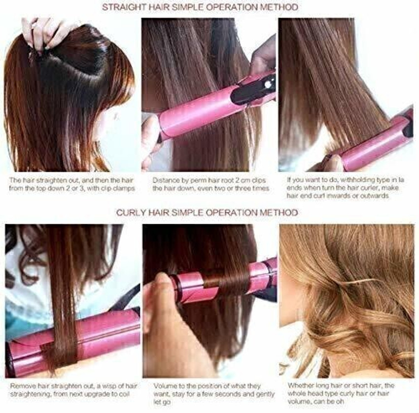 NIJEK STORE 2 In 1 Hair Straightener and Curler For Women With Ceramic Plate Hair Curler Price in India Buy NIJEK STORE 2 In 1 Hair Straightener and Curler For Women