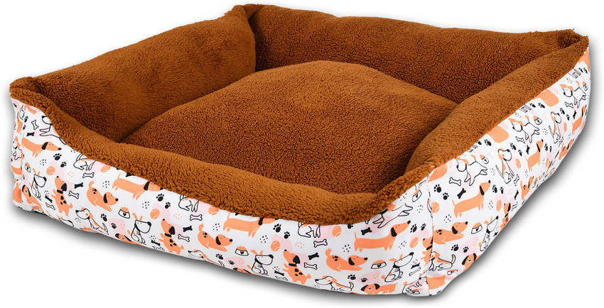 Hail Pats Printed Lounger Pet Dogs Cats Bed Super Soft for More