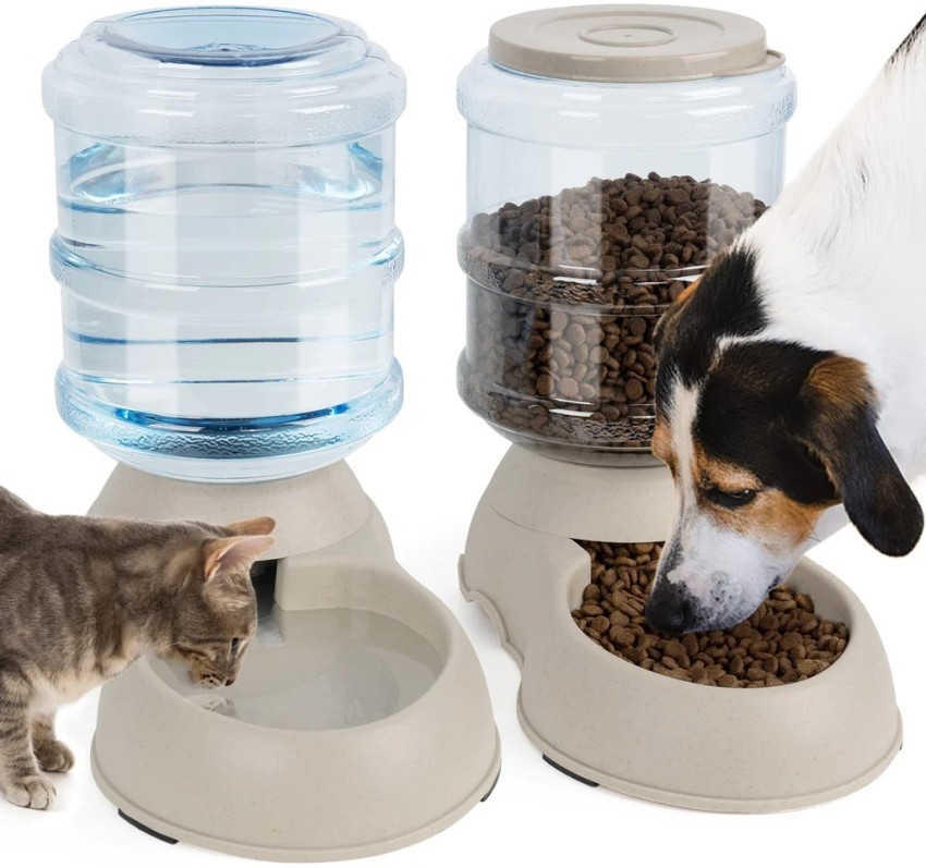 Self feeding 2024 pet bowls