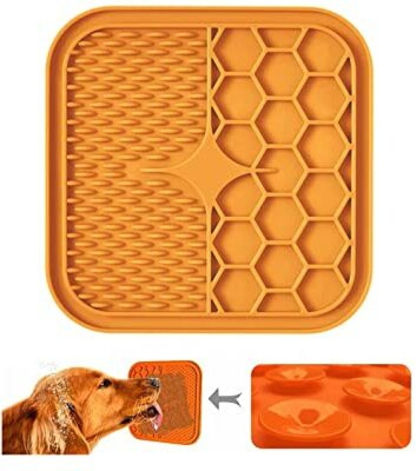 Pet Supplies Cat & Dog Lick Mat Slow Feeder Bowl Silicone Foodie Mat With  Suction Cups
