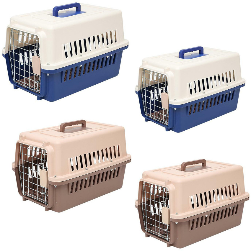 Lyla Hard Sided Travel Carrier Kennel Cat Dog Cage for Rabbits Traveling Outdoor Blue Multicolor Pet Crate Price in India Buy Lyla Hard Sided Travel Carrier Kennel Cat Dog Cage for