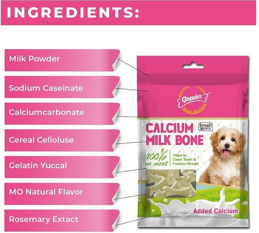 Gnawlers Calcium Milk Bones Dog Treats 30 in 1 270 Gm by Foodie Puppies Milk Dog Treat Price in India Buy Gnawlers Calcium Milk Bones Dog Treats 30 in 1 270