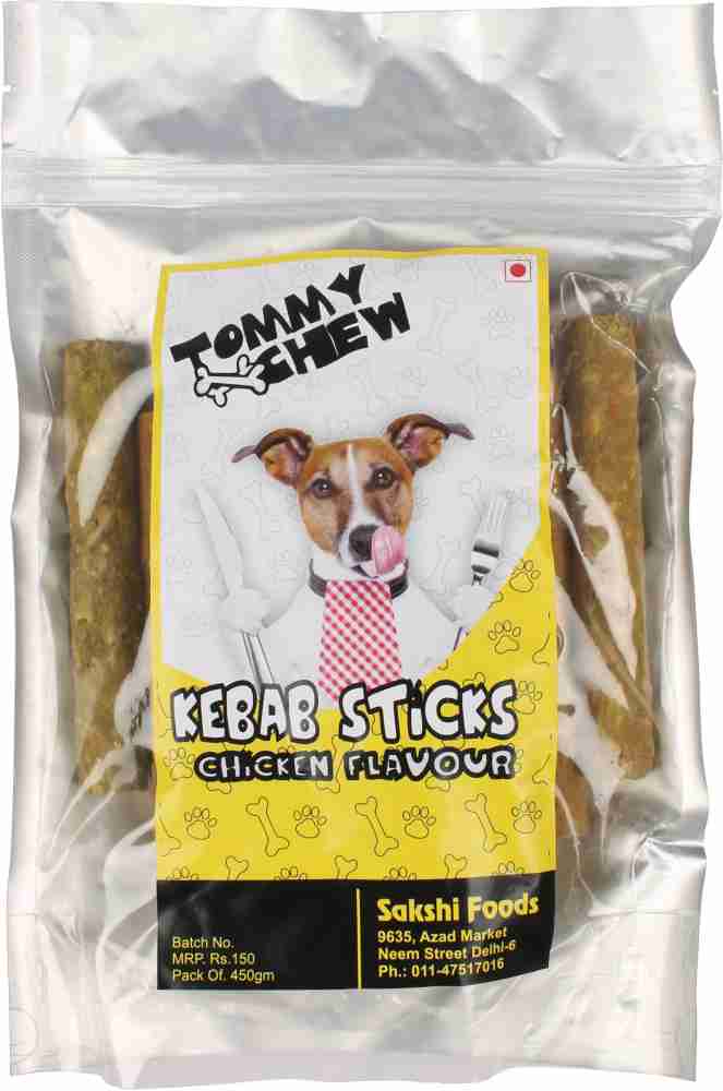 TommyChew TommyChew Kebab Treat for Dogs Chicken Flavour 450 gms