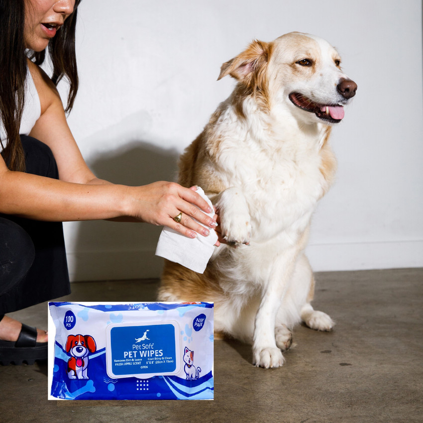 Wet wipes for puppies sales